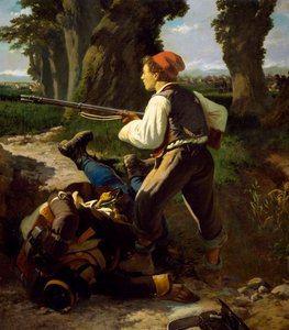 Pasquale Cova vid slaget vid Varese, 26 maj 1859, av Carlo Ademollo (1825-1911)