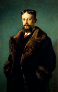 Porträtt av Alfonso Serbatisti, av Carlo Ademollo (1824-1911), olja på duk