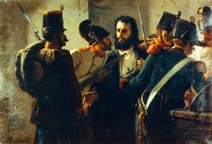 Ugo Bassi i Comacchio fängelse, av Carlo Ademollo (1825-1911)