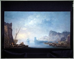 Kustlandskap av Carlo Bonaria or Bonavia