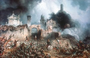 Slaget vid Solferino av Carlo Bossoli