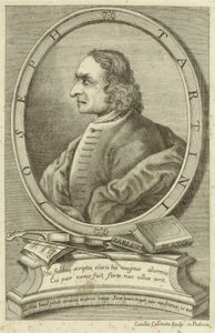 Avbildad person:  Giuseppe Tartini av Carlo Calcinotto