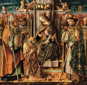 Leveransen av nycklarna, c. 1490 av Carlo Crivelli
