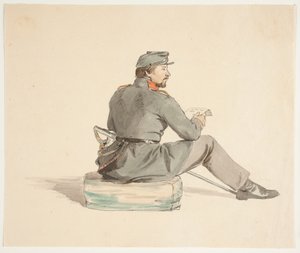Läsande soldat