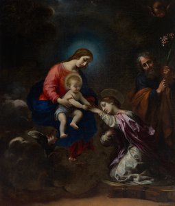 Den heliga Katarina av Alexandrias mystiska bröllop av Carlo Dolci
