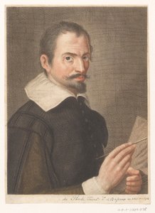 Porträtt av konstnären Francesco Bassano II Porträtt av konstnärer (serietitel) av Carlo Gregori