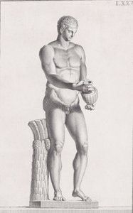Staty av en manlig idrottare, 1734