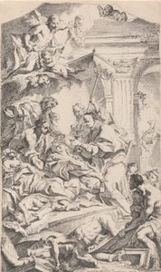Saint Charles ger nattvard åt de pestdrabbade, 1725-75.