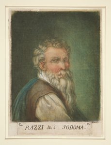 Porträtt av G. A. Bazzi, kallad Il Sodoma av Carlo Lasinio