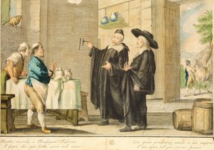 Präst Arlotto, av Carlo Lasinio (1759-1838), färgstickad gravyr av Carlo Lasinio