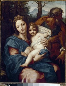 Helig familj. (olja på duk