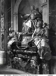 Monument till påven Innocentius XI, ca 1697 (marmor) av Carlo Maratta or Maratti