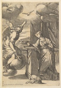 Bebådelsen. av Carlo Maratta or Maratti