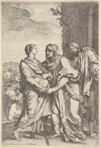 Besöket. av Carlo Maratta or Maratti