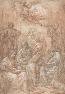 Allegori över de gamla och nya dispenserna, 1700-1708.