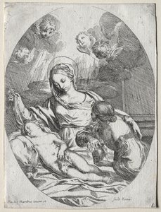 Madonna och barn med Magdalena av Carlo Maratti