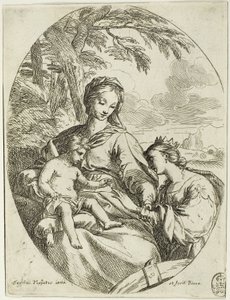 Saint Catherines mystiska äktenskap av Carlo Maratti