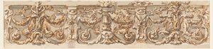Ritning, Förslag till en frise, ca 1770 av Carlo Marchionni