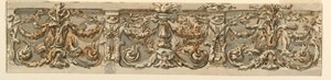 Ritning, Förslag till en frise, ca 1770 av Carlo Marchionni