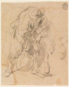 Teckning, Bonde med väska, 1728-78 av Carlo Marchionni