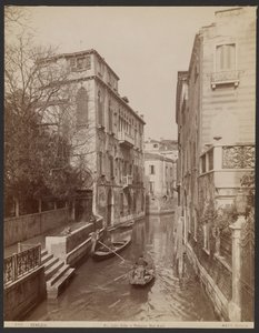 Rio delle Erbe och Van-Axel-palatset av Carlo Naya