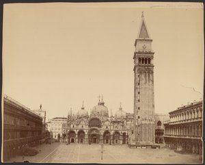 S:t Marco-kyrkan med klocktornet, Venedig av Carlo Naya