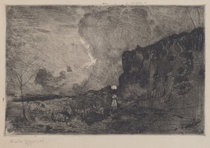 Landskap, före 1915. av Carlo Paolo Agazzi