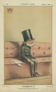Earl of Russell, Moderna tidens största liberala statsmän, 5 juni 1869, Vanity Fair-tecknad film av Carlo Pellegrini