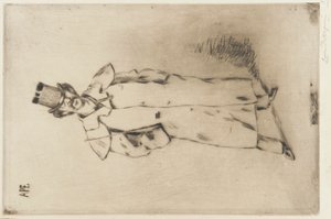 Porträtt av Whistler av Carlo Pellegrini