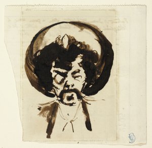 Porträtt av Whistler av Carlo Pellegrini