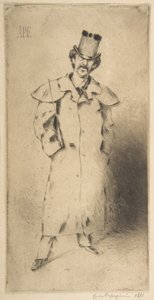 Porträtt av Whistler, 1881. av Carlo Pellegrini
