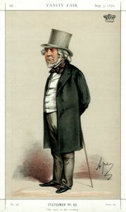 The Cool of the Evening, Lord Houghton, engelsk poet och politiker, 1870. av Carlo Pellegrini