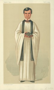 Pastor Henry White, Böner, 26 december 1874, Vanity Fair-tecknad serie. av Carlo Pellegrini