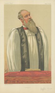 Den högra pastorn John Charles Ryle, biskop av Liverpool, Liverpool, 26 mars 1881, Vanity Fair-karikatyr av Carlo Pellegrini