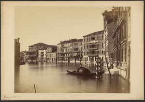 Canal Grande från Palazzo Grimani till S. Polo av Carlo Ponti