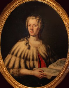 Porträtt av Laura Bassi 1711-1778, mitten av 1700-talet..