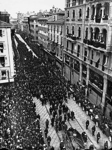 Begravning av ärkehertigen av Österrike Franz Ferdinand den 2 juli 1914 (s/v foto)