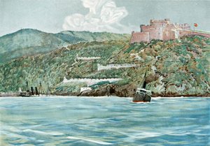 Ingången till Santiagos hamn, 7 juli 1898