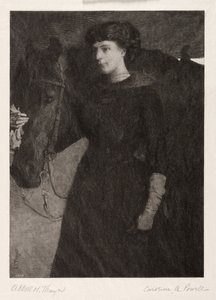 Damen och hästen, 1887. av Caroline Amelia Powell