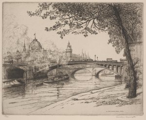 Notre Dame-bron, Paris av Caroline Armington