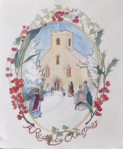Regency Christmas, 2008 (wc på papper) av Caroline Hervey Bathurst
