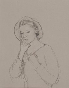 Studie för Elizabeth Bennet, 2011 av Caroline Hervey Bathurst