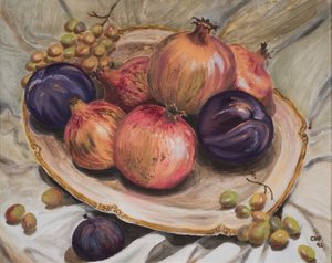 Autumn Fruits, 1992 (olja på papper)
