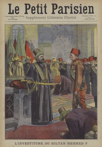 Investitur av Sultan Mehmed V från det osmanska riket
