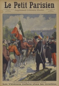Årsdagen för den italienska kampanjen: Italienska veteraner besöker Les Invalides i Paris av Carrey