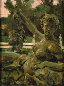 Nymf och Amor av Carroll Beckwith