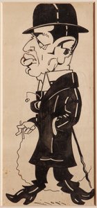 Mr Cavallini (svart bläck på papper)