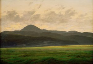 Berglandskap i Böhmen av Caspar David Friedrich