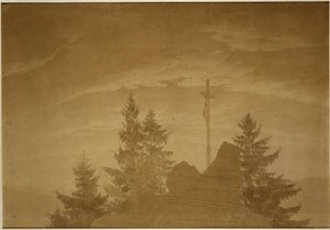 Korset i bergen av Caspar David Friedrich