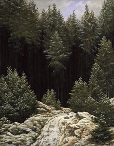 Tidig snö av Caspar David Friedrich